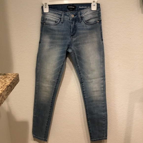 Bebe Skinny Jeans with Star Print - Picture 1 of 4